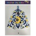 Crochet Top Hand Towel / Tea Towel - Yellow and Blue Mosaics B Crochet Top Hand Towel / Tea Towel - Yellow and Blue Mosaics B